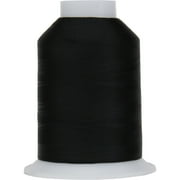 Threadart Polyester Machine Embroidery Bobbin Thread - 60wt Black - 5000m Spools