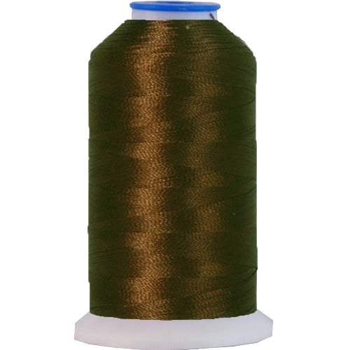 Threadart Polyester Machine Embroidery Thread By the Spool - 1000M - 40wt - Hundreds of Color Options - Dark Brown - No. 425