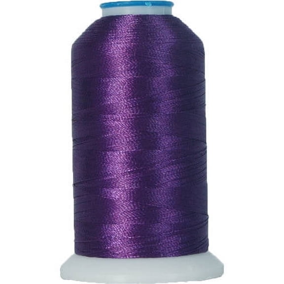 Threadart Polyester Machine Embroidery Thread By the Spool - 1000M - 40wt - Hundreds of Color Options - Dark Purple - No. 267