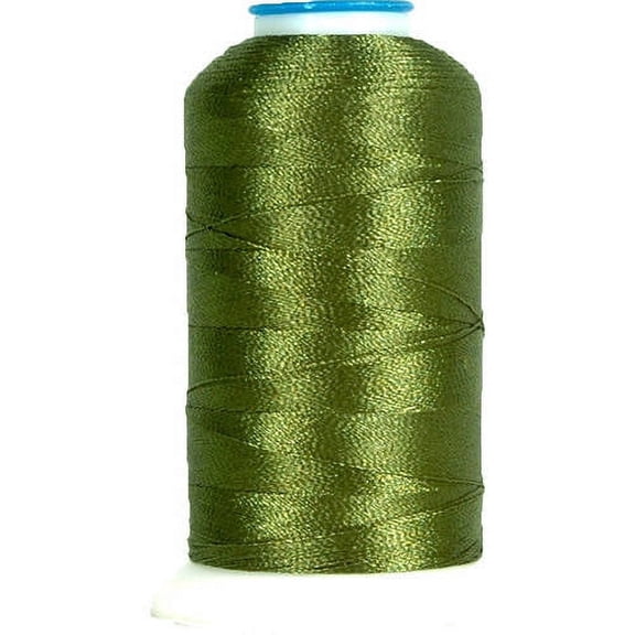 Threadart Polyester Machine Embroidery Thread By the Spool - 1000M - 40wt - Hundreds of Color Options - Dk Sage Green - No. 182