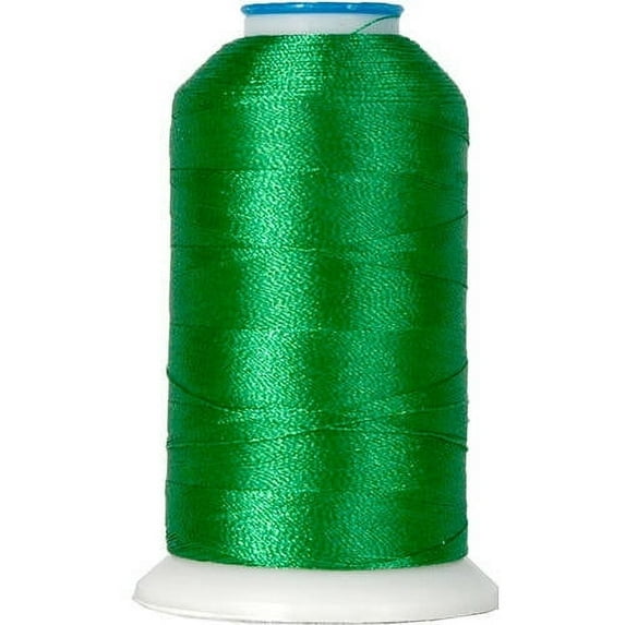 Threadart Polyester Machine Embroidery Thread By the Spool - 1000M - 40wt - Hundreds of Color Options - Green - No. 217