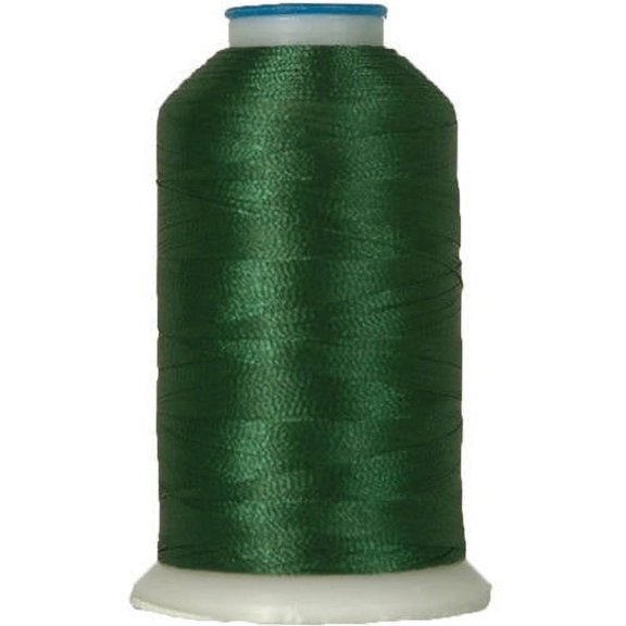 Threadart Polyester Machine Embroidery Thread By the Spool - 1000M - 40wt - Hundreds of Color Options - Mallard Green - No. 373