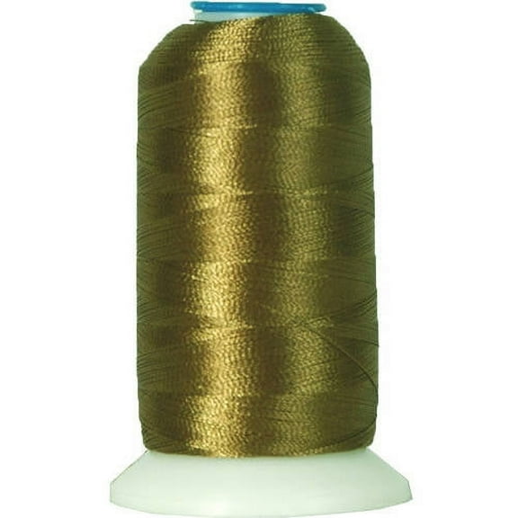 Threadart Polyester Machine Embroidery Thread By the Spool - 1000M - 40wt - Hundreds of Color Options - Olive - No. 340