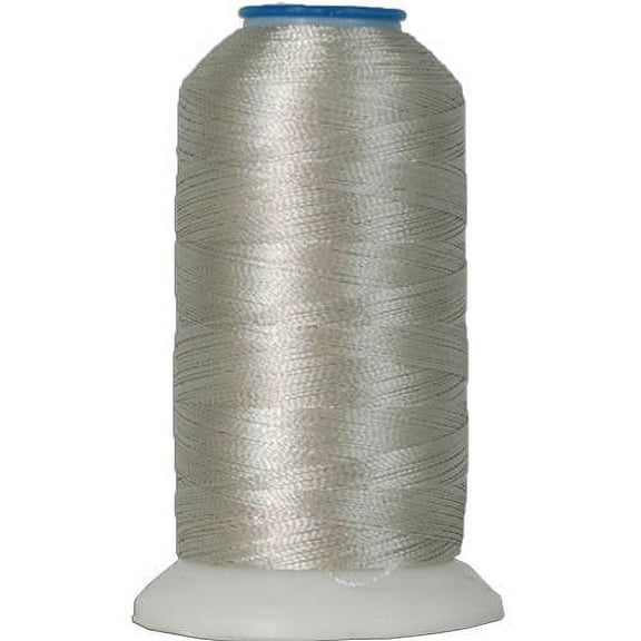 Threadart Polyester Machine Embroidery Thread By the Spool - 1000M - 40wt - Hundreds of Color Options - Pearl Grey - No. 349