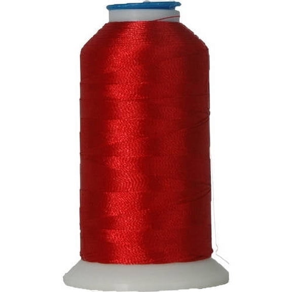 Threadart Polyester Machine Embroidery Thread By the Spool - 1000M - 40wt - Hundreds of Color Options - Rusty Red - No. 637