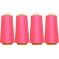 thumbnail image 1 of Threadart Polyester Serger Thread - 2750 yds 40/2 - Neon Pink - 56 Colors Available - 4 Cone Bundle Pack, 1 of 8