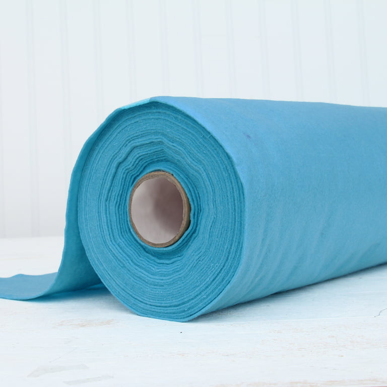 Threadart Premium Felt By the Yard - 36 Wide - Aqua | Soft Wool-Like Feel  | 1.2mm Thick for DIY Crafts, Sewing, Crafting Projects | Compatible with