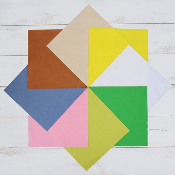 Threadart Premium Felt Precut Sheets - 8 Big 12" x 12" Squares - Flower Garden Colors | Soft Wool-Like Feel | 1.2mm Thick for DIY Crafts, Sewing, Crafting Projects | Compatible with Cricut Maker