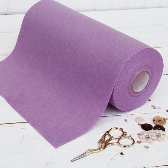 Threadart Premium Felt Roll - 12" x 10yd | Soft Wool-Like Feel | 1.2mm Thick for DIY Crafts, Sewing, Crafting Projects | Compatible with Cricut Maker | Lavender
