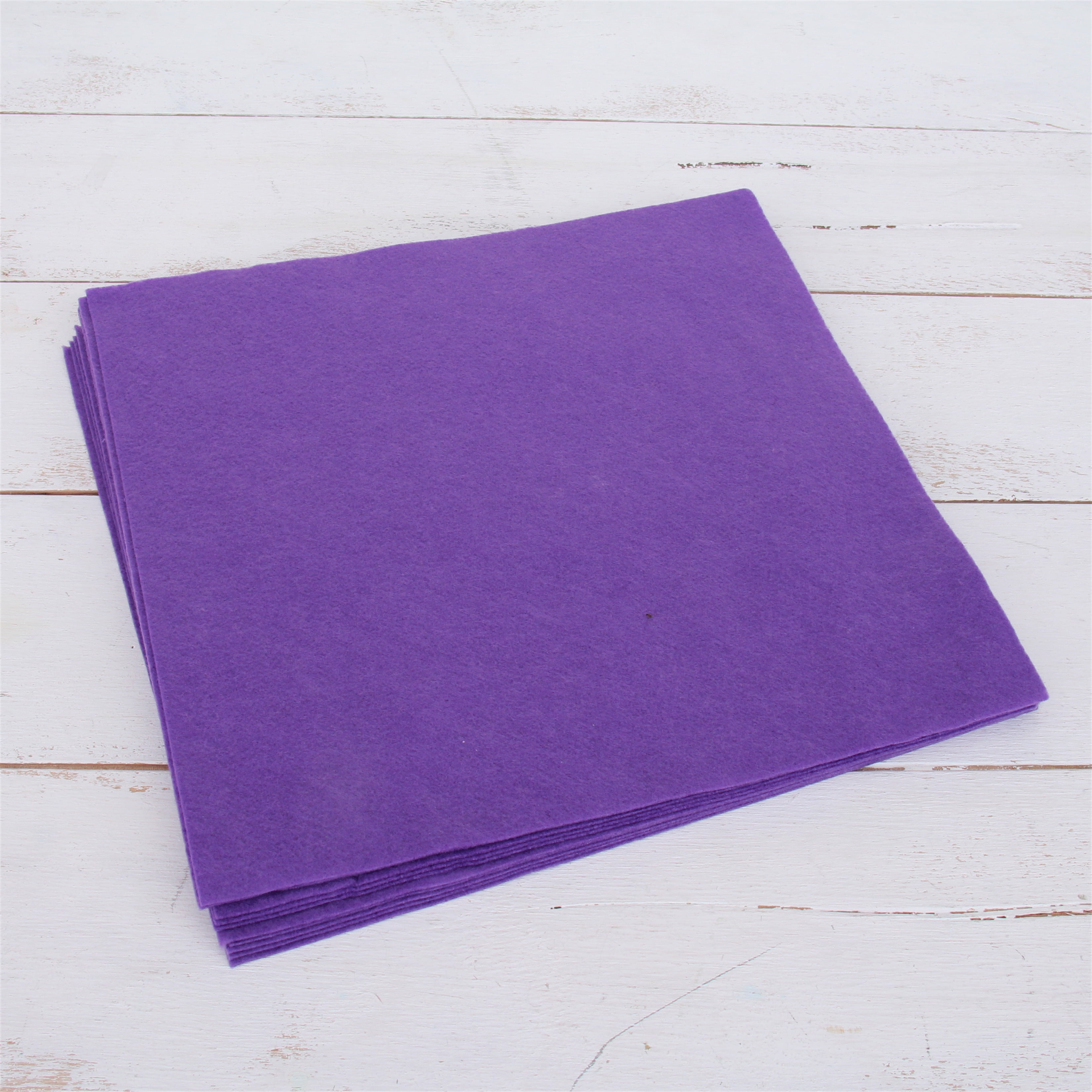 Threadart Premium Felt Sheets - 10 Sheets - 12 x 12 - Purple | Soft  Wool-Like Feel | 1.2mm Thick for DIY Crafts, Sewing, Crafting Projects 