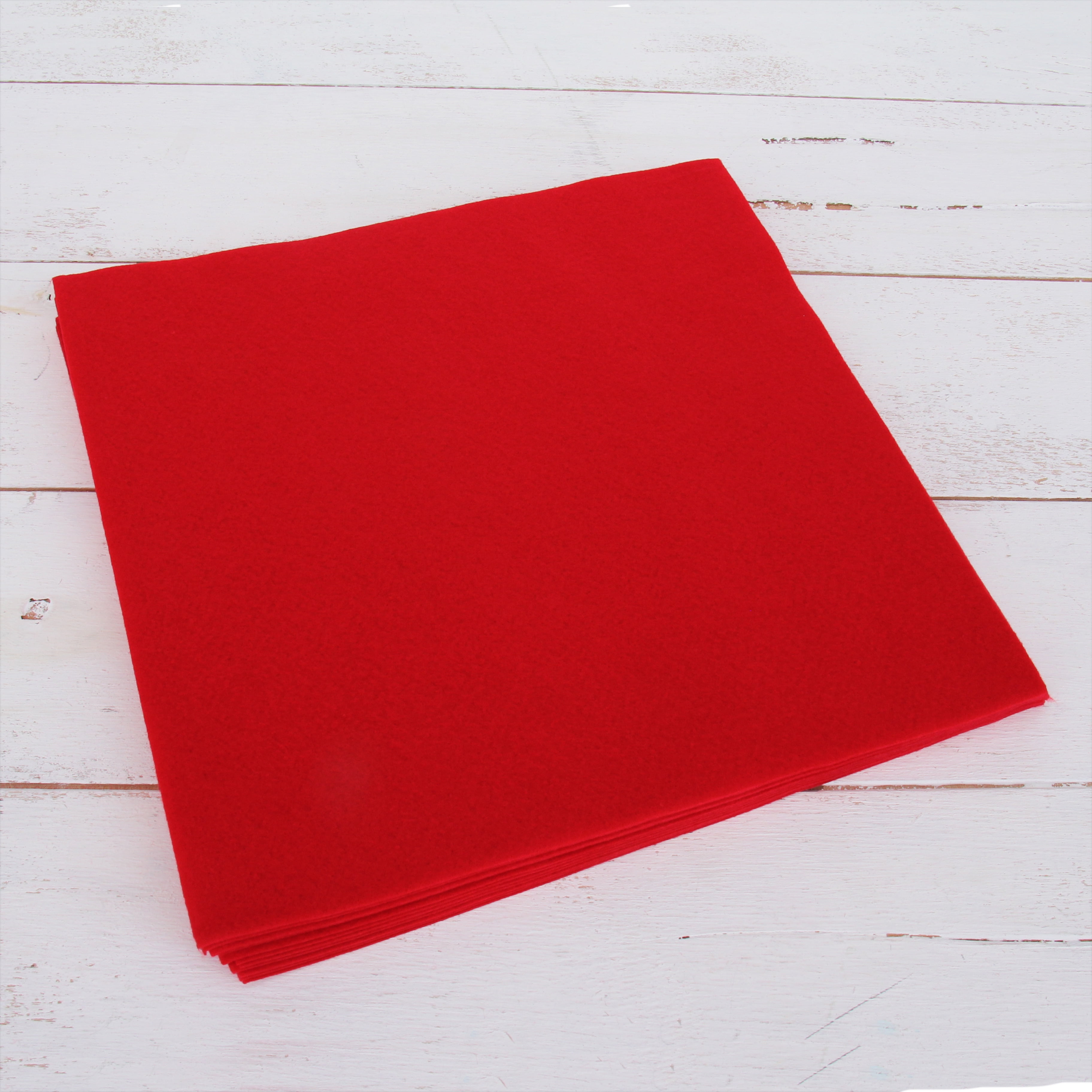 Iooleem Red Felt Sheets, 30pcs 7x11.3(Close to A4 Size - 18x28.5 cm) Pre-Cut Felt Sheet for Crafts, Craft Felt Fabric Sheets, Sewing Felt
