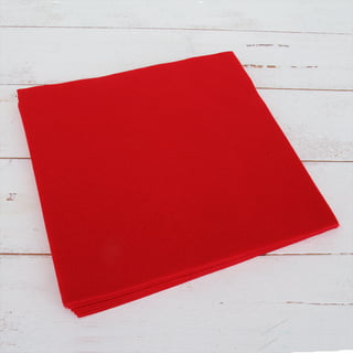Soft Bright red Felt, Flexible Felt Fabric for Toy Handwork, 1.4mm Thick  12x12 Felt Sheets for DIY Craft and Sewing Projects