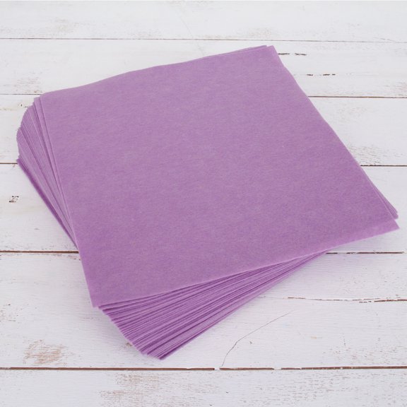 Threadart Premium Felt Sheets - 50 Sheets - 12" x 12" - Lavender | Soft Wool-Like Feel | 1.2mm Thick for DIY Crafts, Sewing, Crafting Projects | Compatible with Cricut Maker