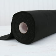 Threadart Premium Felt By the Yard - 36 Wide - Black | Soft Wool-Like Feel | 1.2mm Thick for DIY Crafts, Sewing, Crafting Projects | Compatible with Cricut Maker