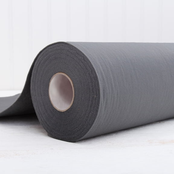 Threadart Premium Felt By the Yard - 36" Wide - Dark Grey | Soft Wool-Like Feel | 1.2mm Thick for DIY Crafts, Sewing, Crafting Projects | Compatible with Cricut Maker