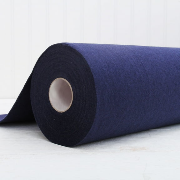 Threadart Premium Felt By the Yard - 36" Wide - Dark Navy | Soft Wool-Like Feel | 1.2mm Thick for DIY Crafts, Sewing, Crafting Projects | Compatible with Cricut Maker