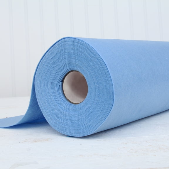 Threadart Premium Felt By the Yard - 36" Wide - Light Blue | Soft Wool-Like Feel | 1.2mm Thick for DIY Crafts, Sewing, Crafting Projects | Compatible with Cricut Maker
