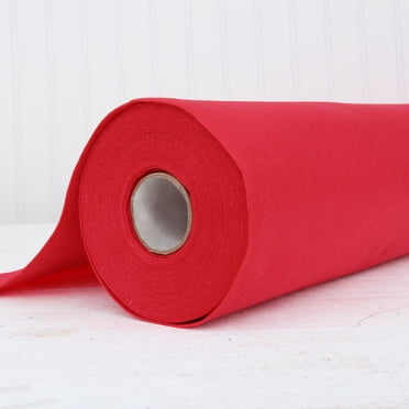 Threadart Premium Felt By the Yard - 36" Wide - Red | Soft Wool-Like Feel | 1.2mm Thick for DIY Crafts, Sewing, Crafting Projects | Compatible with Cricut Maker