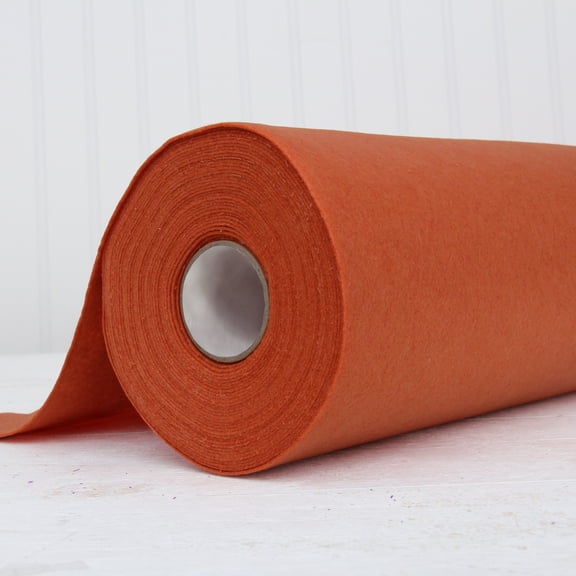 Threadart Premium Felt By the Yard - 36" Wide - Rust | Soft Wool-Like Feel | 1.2mm Thick for DIY Crafts, Sewing, Crafting Projects | Compatible with Cricut Maker