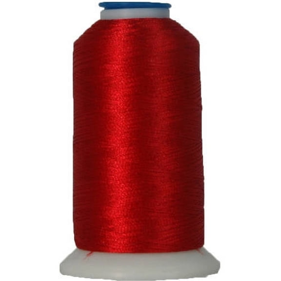 Threadart Rayon Machine Embroidery Thread - No. 148 - Christmas Red - 1000M - 145 Colors Available