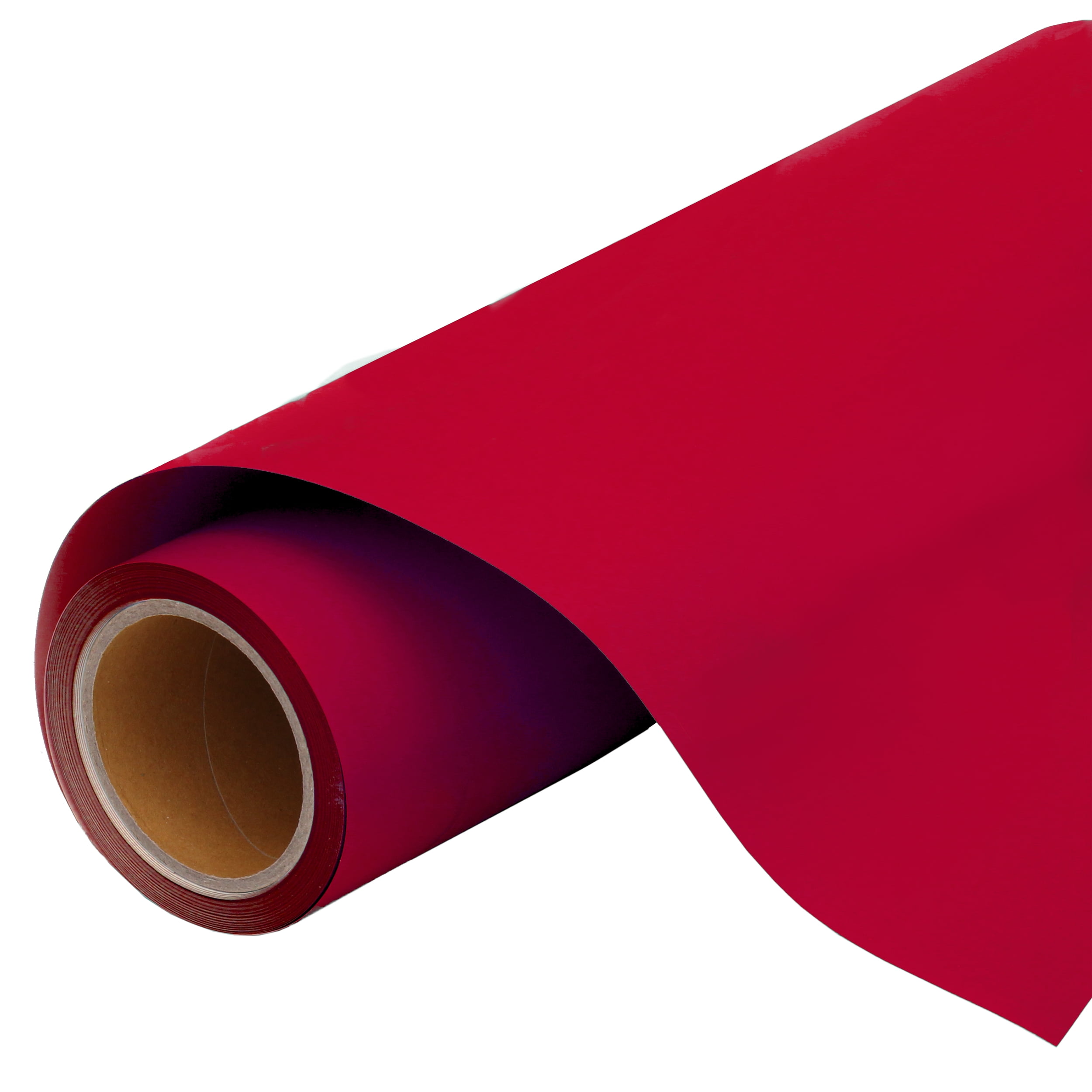 Siser EasyWeed Heat Transfer Vinyl Roll – Electric Red, 11.8" X 5ft For Craft Cutters