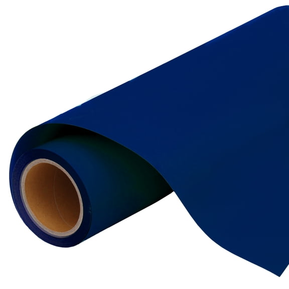 Threadart Royal Blue 20" Wide Heat Transfer Vinyl Film HTV | Solid Color | Custom Cut Roll 20" Wide By The Yard | Compatible with Cricut Explore and Maker, Silhouette Cameo, & Large Format Cutters