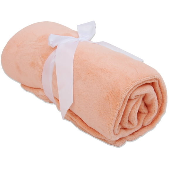 Threadart Super Soft Ultra Plush Fleece Throw Blankets 50"x60" | Fuzzy Soft Cozy Microfiber | Coral | 11 Colors available
