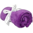 thumbnail image 1 of Threadart Super Soft Ultra Plush Fleece Throw Blankets 50"x60" | Fuzzy Soft Cozy Microfiber | Purple | 11 Colors available, 1 of 9