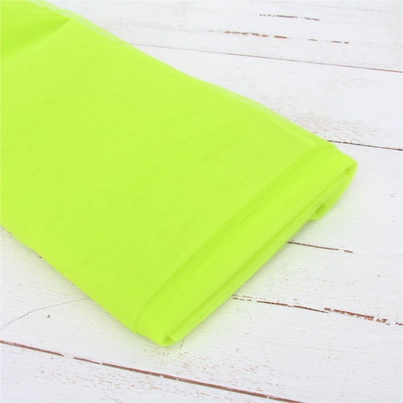 Threadart Tulle Bolt - 54" by 20 Yards (60 ft) Fabric for Wedding and Decoration - Apple Green