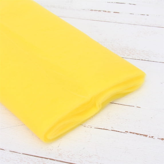 Threadart Tulle Bolt - 54" by 20 Yards (60 ft) Fabric for Wedding and Decoration - Canary
