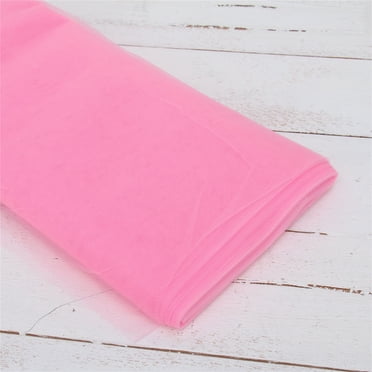 Threadart Tulle Bolt - 54" by 20 Yards (60 ft) Fabric for Wedding and Decoration - Pink