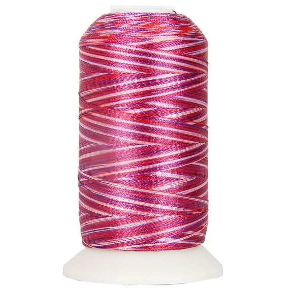 Threadart Variegated Polyester Embroidery Thread - 40wt - 1000m - 25 Colors Available - No. 22 - Berries