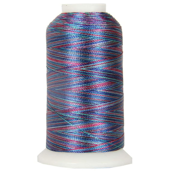 Threadart Variegated Polyester Embroidery Thread - 40wt - 1000m - 25 Colors Available - No. 24 - Jewels