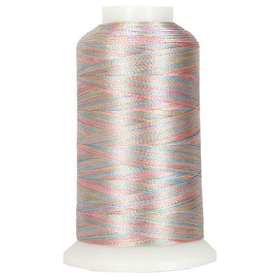 Threadart Variegated Polyester Embroidery Thread - 40wt - 1000m - 25 Colors Available - No. 25 - Baby Soft