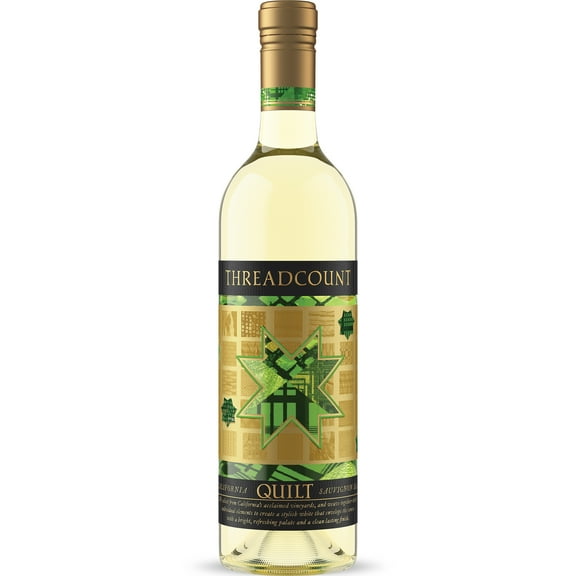 THREADCOUNT by Quilt Sauvignon Blanc White Wine, 750ml, 13.3% ABV