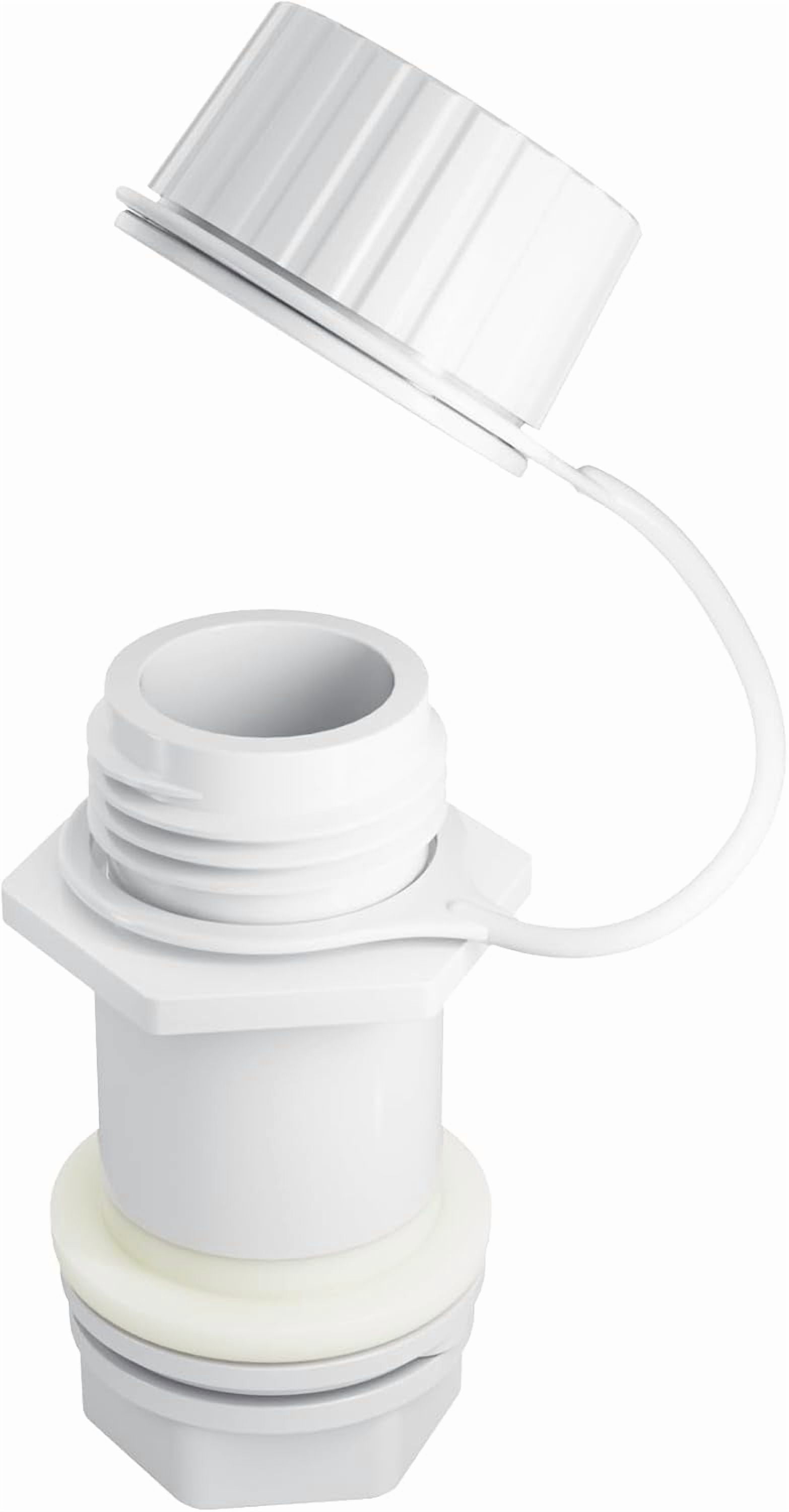Threaded Drain Plug with Plastic Tethered Cap for Cooler,Compatible ...