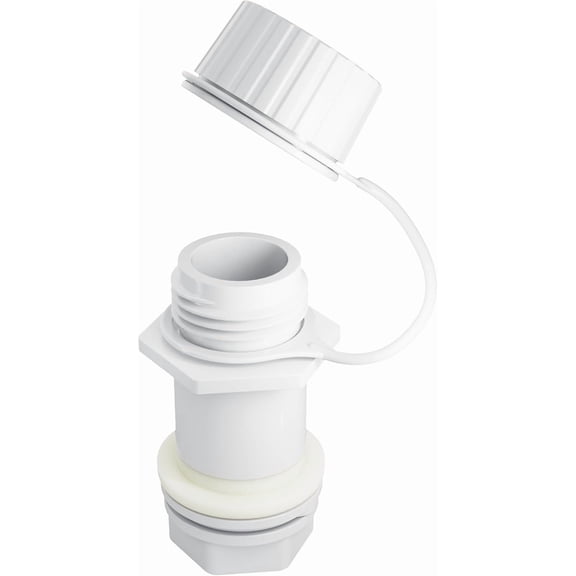 Threaded Drain Plug with Plastic Tethered Cap for Cooler,Compatible with Igloo 50-165 Qt Coolers, Cooler Drain Plug Replacement Parts