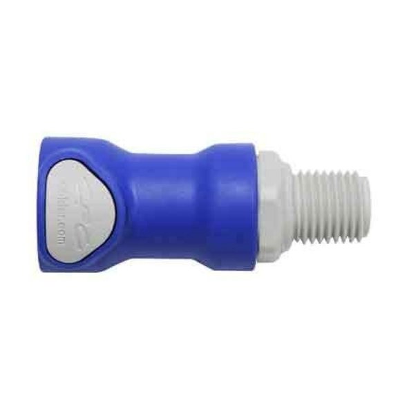 Threaded Female Connector Blue 1/4"