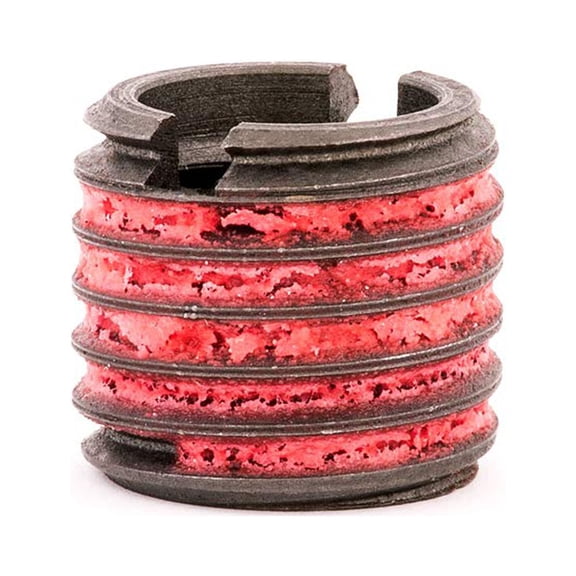 Threaded Insert for Metal 12L14 Carbon Steel Thread Inserts 1/2-13 Internal Threads, 3/4-10 External Threads, 0.656 Length, Pack of 5