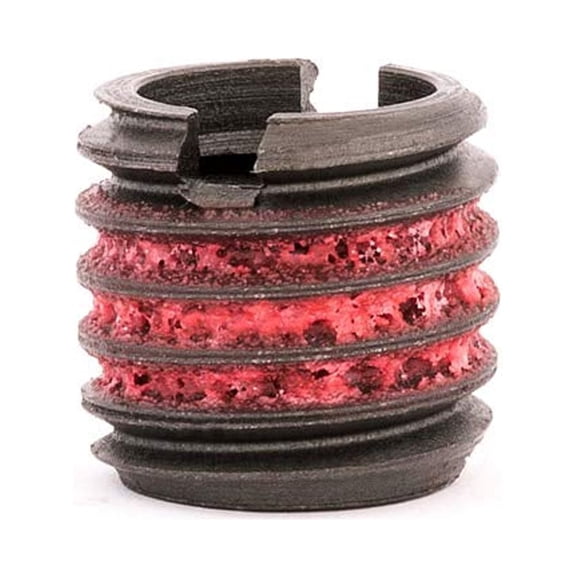 Threaded Insert for Metal 12L14 Carbon Steel Thread Inserts 5/16-18 Internal Threads, 1/2-13 External Threads, 0.484 Length Pack of 10