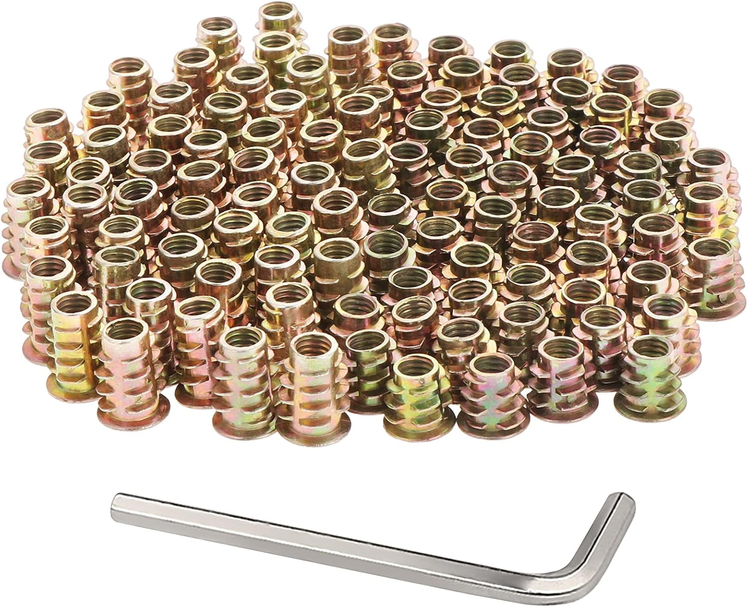 Threaded Inserts For Furniture Assembly, Zinc Alloy Hex Socket Drive ...