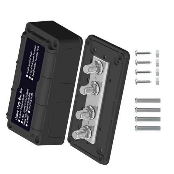Threaded Junction Box 100A for Motorhome Boat Vehicle Power Distribution and Cable Organization Projects Use