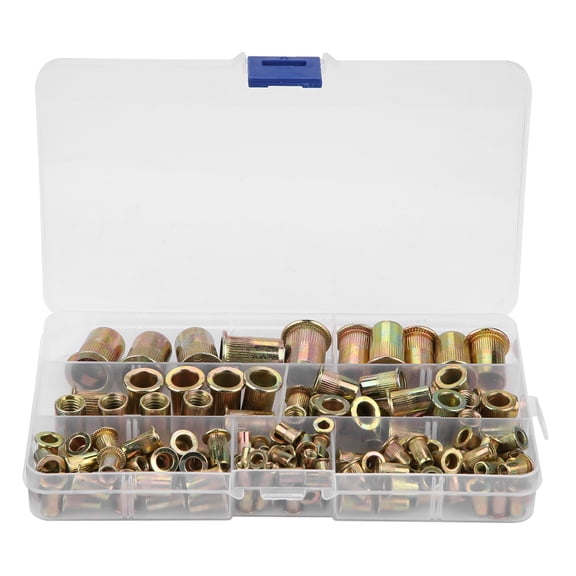 Threaded Rivet Insert Kit, 150pcs, M3, Carbon Steel, Durable  Versatile