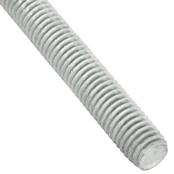 Threaded Rod - Zinc Plated Carbon Steel, 3/8-16 x 6', Lot of 6