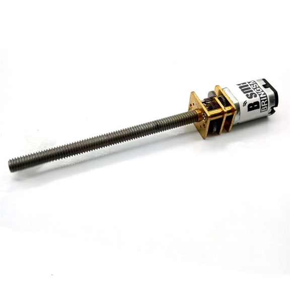 Threaded Shaft M4 55mm DC Gear Motor 15/30/50/60/100/200/300/500/1000rpm Mini Electric Screw Reducer N20 3V 6V 12V ,Low Noise - 1000RPM_6V