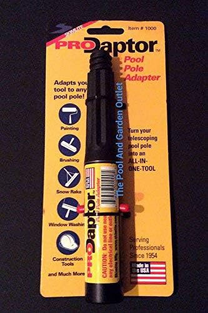 Threaded Tapered Pool Pole Adapter Tool End For Paint , Window/Tile