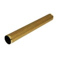 Threaded Tube 11/2" x 12" Rough Brass 17Gauge for Bathroom, Kitchen