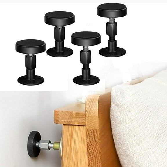 Headboard Stoppers For Wall-Headboard Bumpers For Wall Adjustable 30-68mm Anti-Shake Tool, Suitable For Stick On Headboard