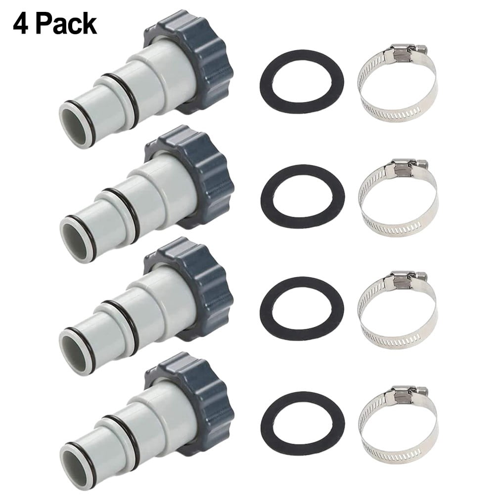 Threaded to Clamp Style Hose Adapter for Intex Pool with 1.5 and 1.25