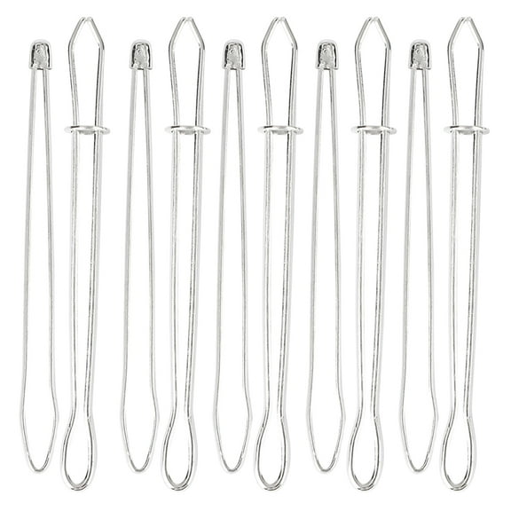 STRANDCHIC Embroidery Supplies Threader Silver Nickle Plated Iron 10Set For Craft Work